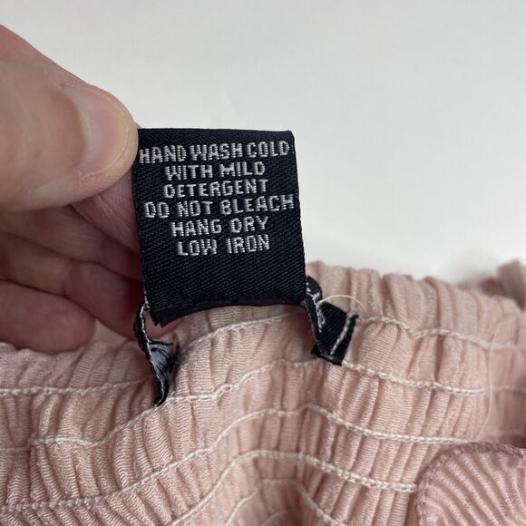 Rachael & Chloe Pink Layered Ruffles Strapless Party Dress Size Medium Lined - Picture 7 of 11